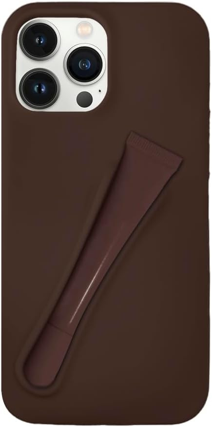 Lip Gloss Phone 14 Pro Case - Premium Silky Silicone Lip and Phone Case with Puffy Back and Tacti... | Amazon (US)