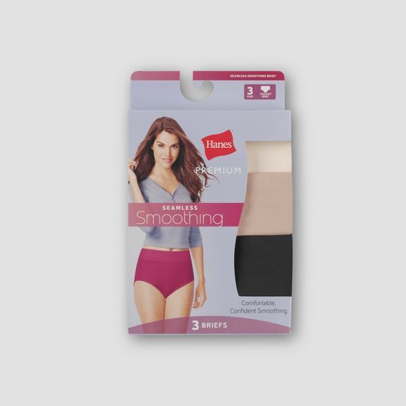 Hanes® Premium Women's Smoothing Seamless 3pk Briefs - Colors May Vary | Target