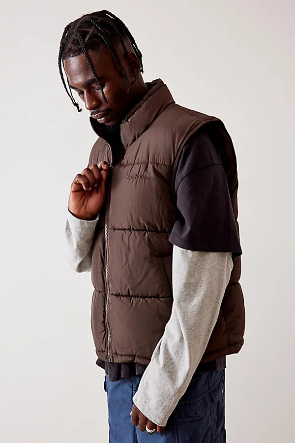 iets frans. Brown Puffer Vest | Urban Outfitters (US and RoW)