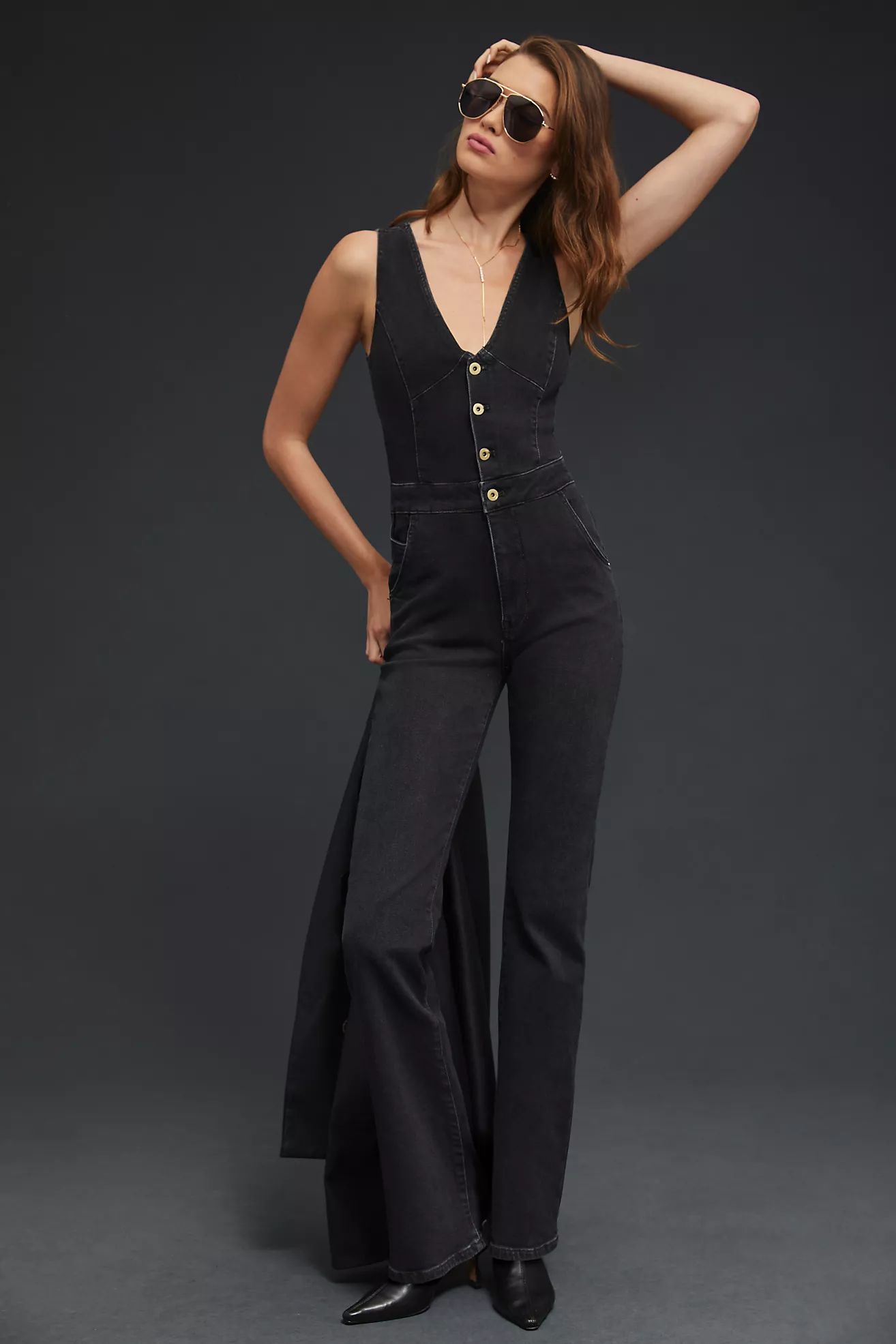 Pilcro Buttondown Jumpsuit | Anthropologie (US)