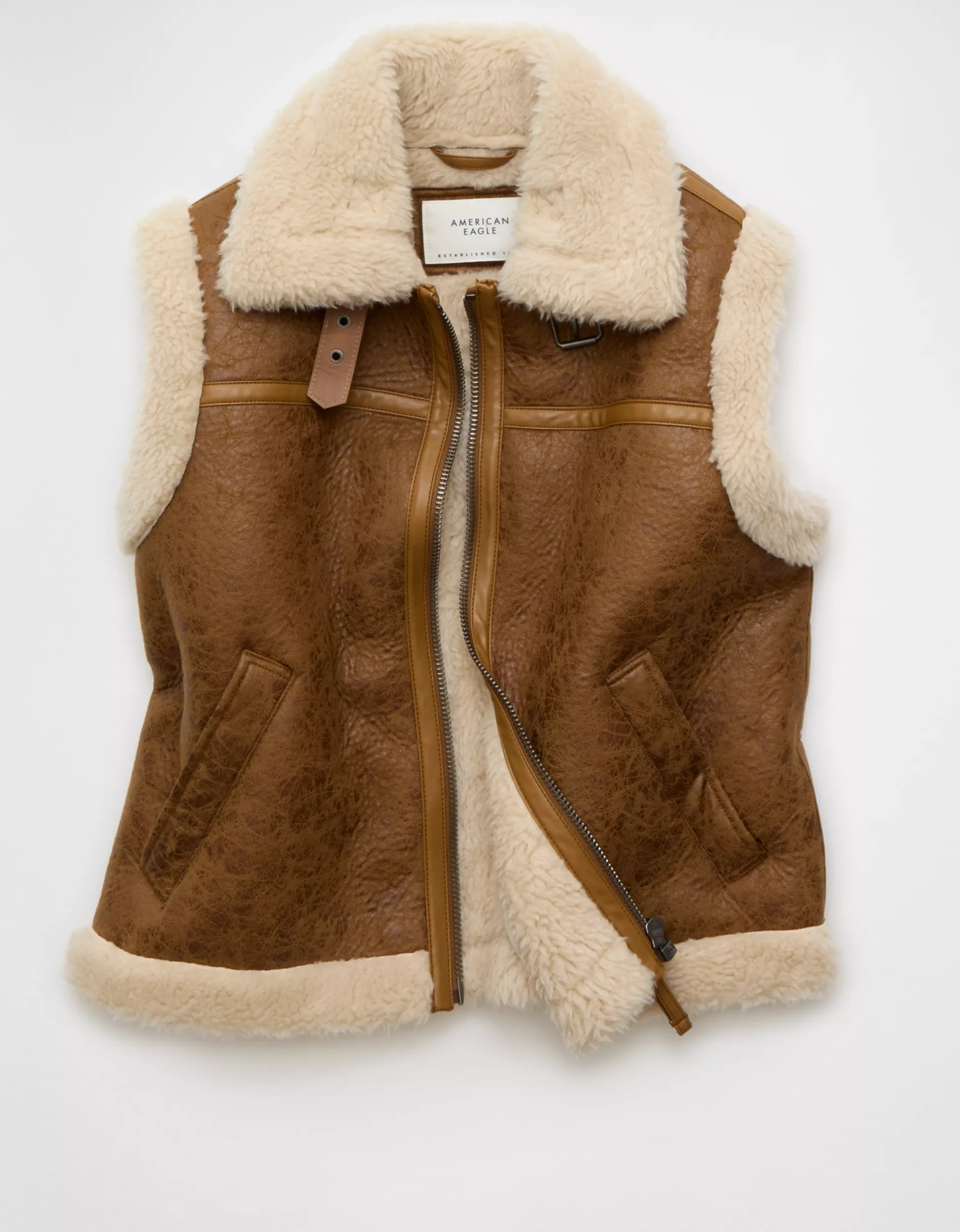 AE Shearling Vest | American Eagle Outfitters (US & CA)
