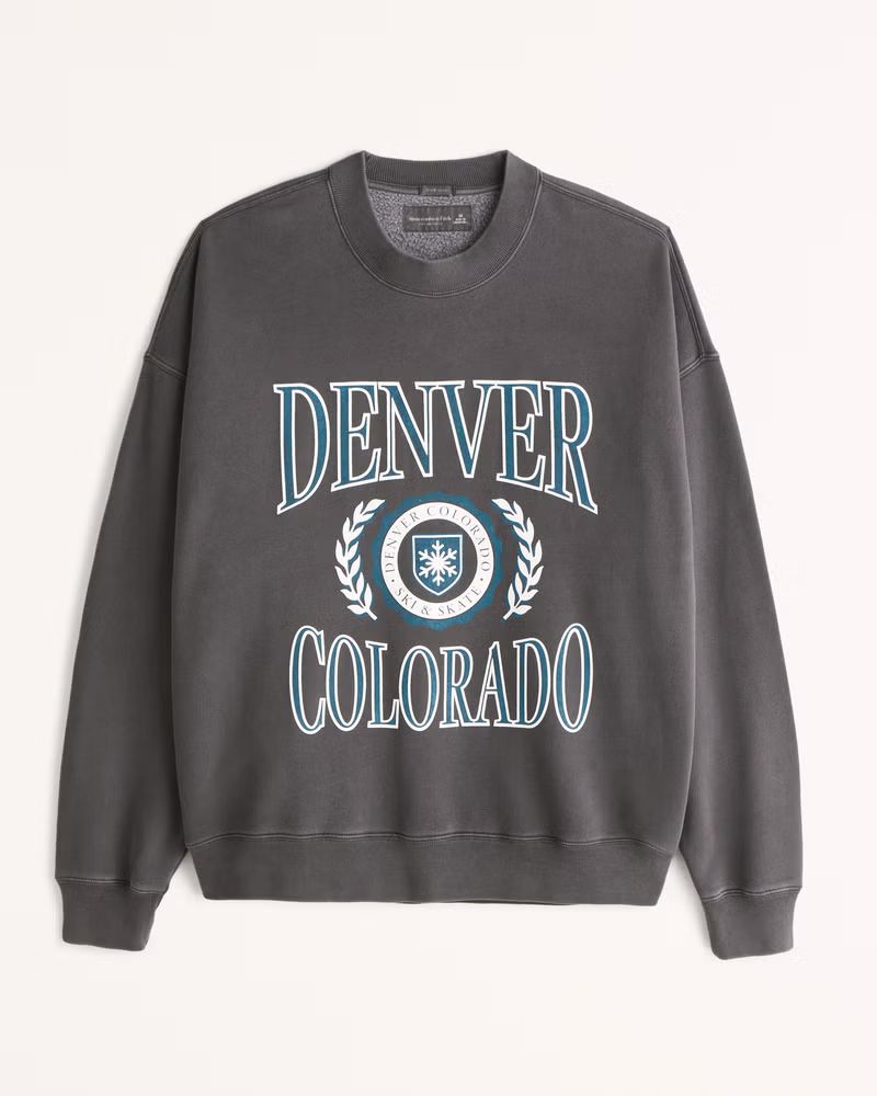 Gender Inclusive Ski Graphic Crew Sweatshirt | Gender Inclusive Gender Inclusive | Abercrombie.co... | Abercrombie & Fitch (US)