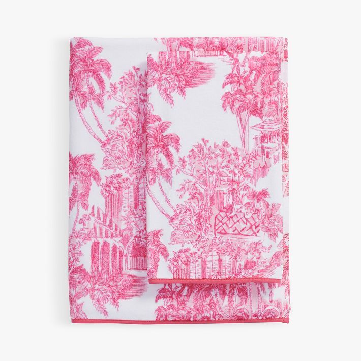 Lilly Pulitzer Toile Bath Towel | Pottery Barn Teen
