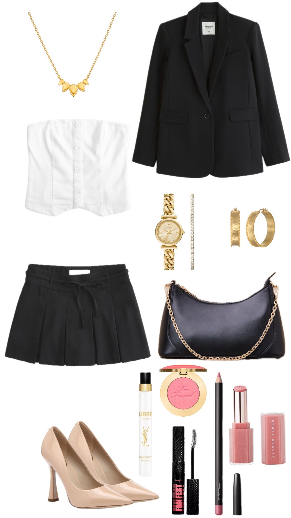 Blazer, but make it chic. ✨🖤 This look is perfect for a day-to-night transition—just swap the blazer for a night out! Shop the full outfit below. #LTKStyle #LTKFashion #OOTD #ChicStyle #ClassyAndTrendy #StyleInspo #MinimalFashion #BlackAndGold #BossBabeLooks

#LTKParties #LTKStyleTip #LTKItBag