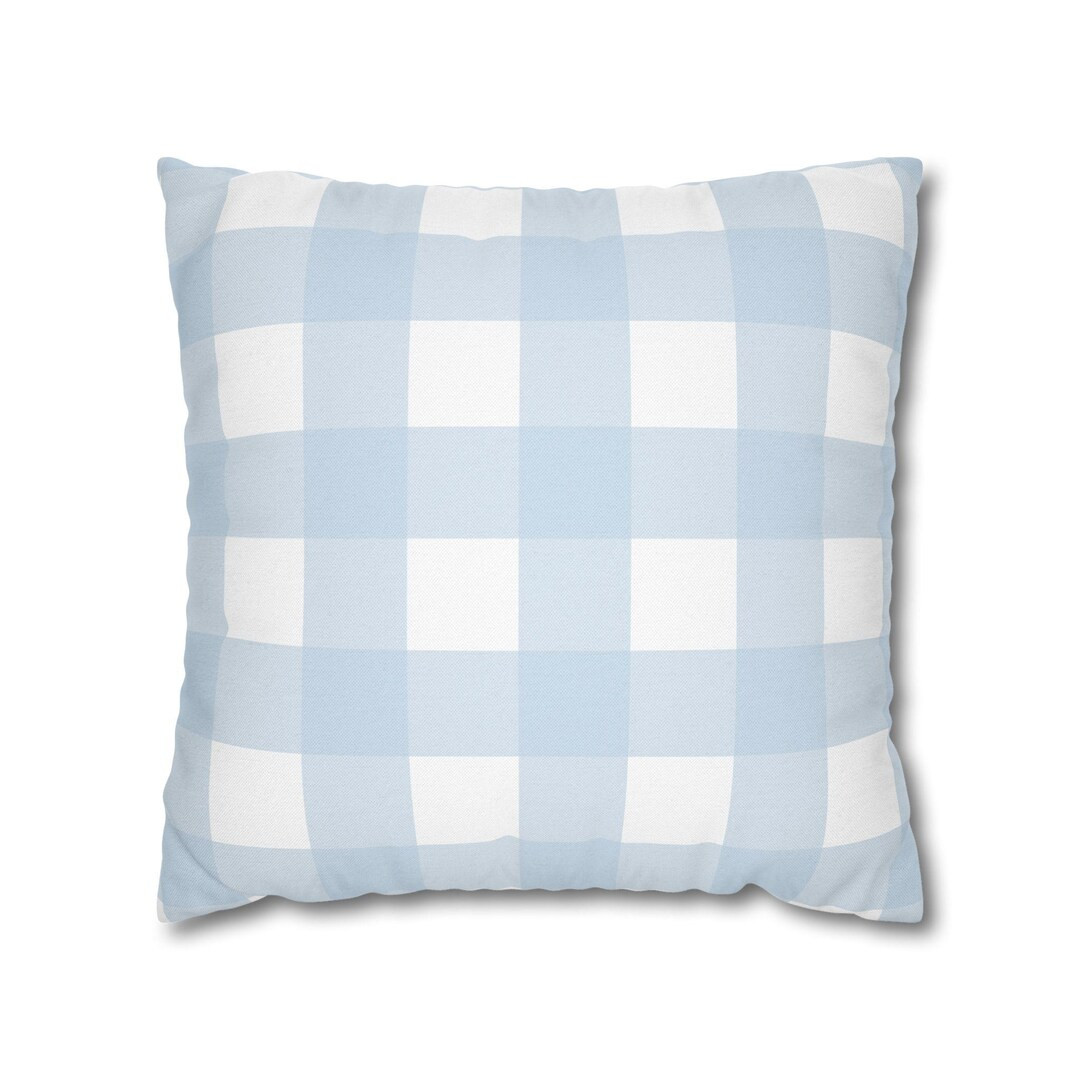 Emilia Blue Gingham: 18x18 or 20 X 20 Throw Pillow Case - Etsy | Etsy (US)
