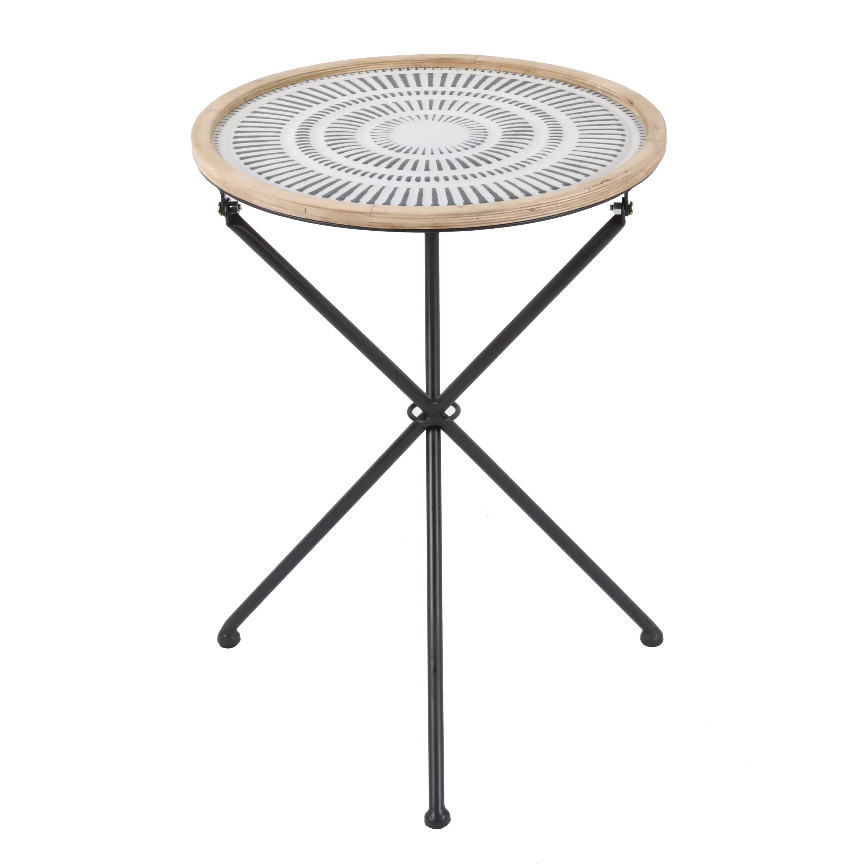 Better Homes & Gardens 22"H Wood Round Black Plant Stand - Walmart.com | Walmart (US)