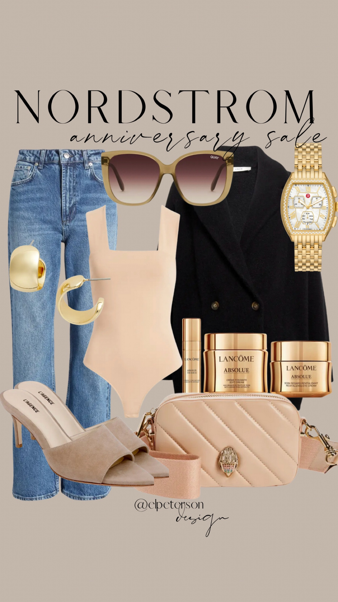 Nordstrom Anniversary 
Jeans 
Handbag 
Heels 
Michele watches 

#LTKstyletip #LTKxNSale #LTKunder100