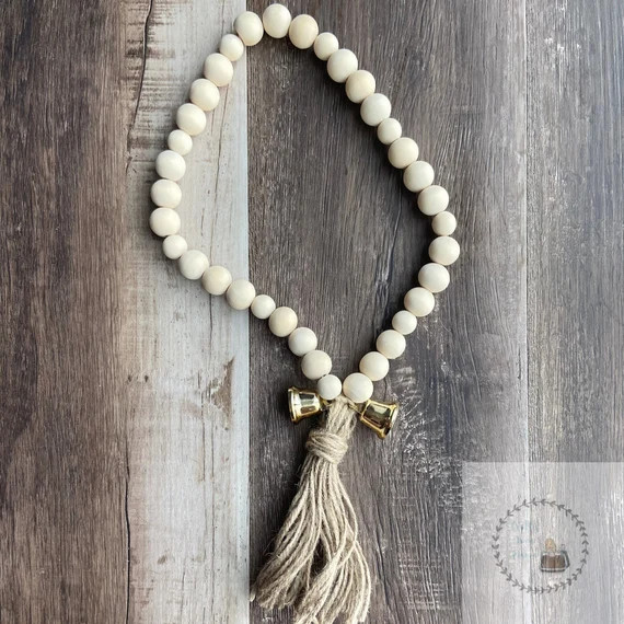 Beaded Puppy Potty Bell  Rustic Dog Bell  Dog Training  | Etsy | Etsy (US)