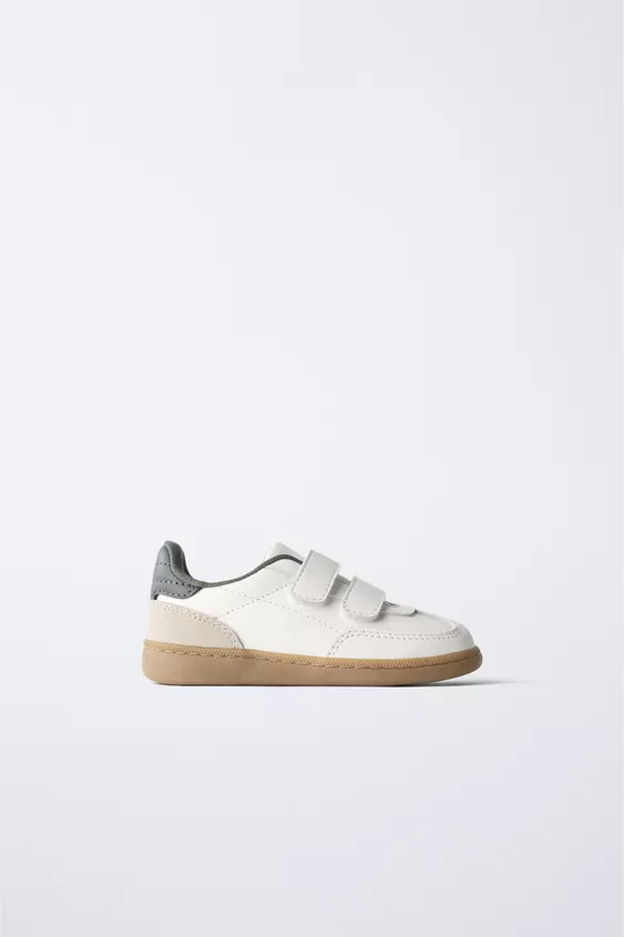 LEATHER STRAP SNEAKERS | Zara US