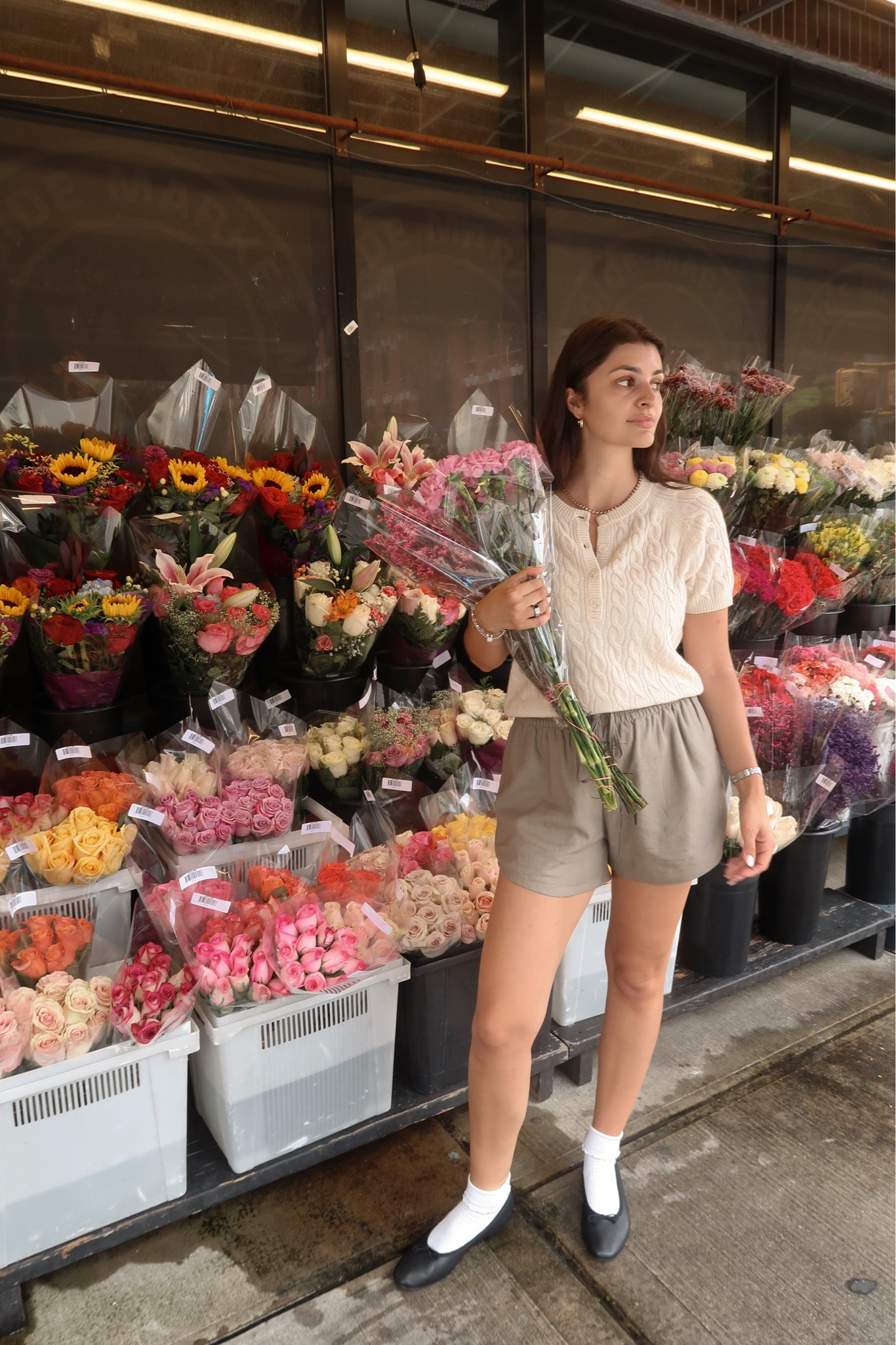 cashmere henley top on sale
linen shorts 
black ballet flats- super comfy 


#LTKBacktoSchool #LTKunder100 #LTKFind