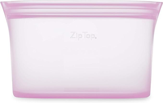 Zip Top Reusable 100% Platinum Silicone Containers - Large Dish - Lavender | Amazon (US)