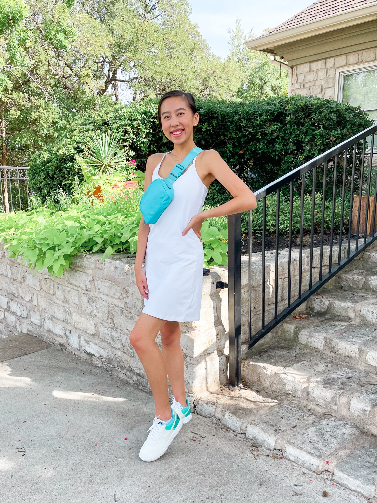 Dress (XS), tennis dress, exercise dress, white dress, amazon dress, activewear, athleisure, summer outfit, amazon fashion, belt bag 



#LTKstyletip #LTKSeasonal #LTKunder50