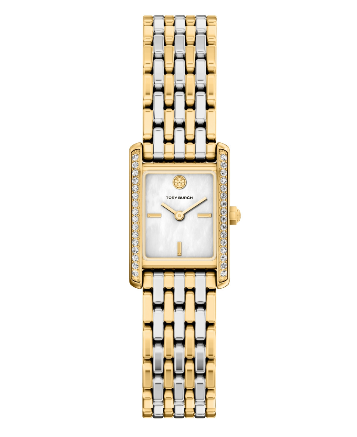 Tory Burch Women's The Eleanor Small Quartz Two-Hand Two-Tone Stainless Steel Watch, 22mm - Two-tone | Macy's