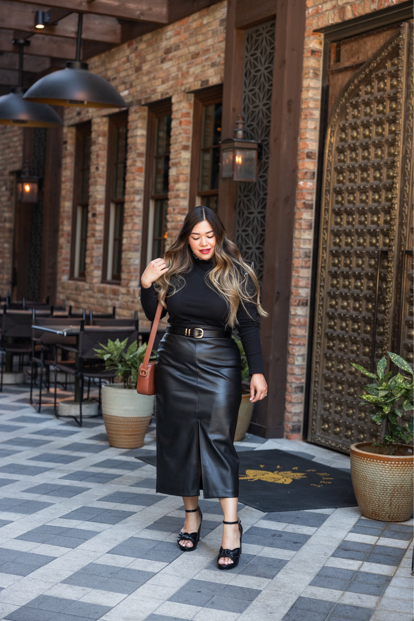 Pointelle Ribbed Ruffle Top - wearing large
Faux Leather Front Slit Midi Skirt - wearing size 10

fall outfits, loft haul, loft outfit, loft fashion, loft outfits, fall wedding guest outfit, teacher outfits, fall skirts, country concert outfit, work outfit, midi skirt, faux leather skirt, fall family photoshoot outfit, fall outfit, fall skirt, Nashville outfit, mock neck top, mock neck turtleneck top, gold buckle belt, black belt, bow heels, faux leather heels, knot heels, knot platform heels, camel camera bag, brown camera bag 

#LTKSeasonal #LTKfindsunder100 #LTKmidsize