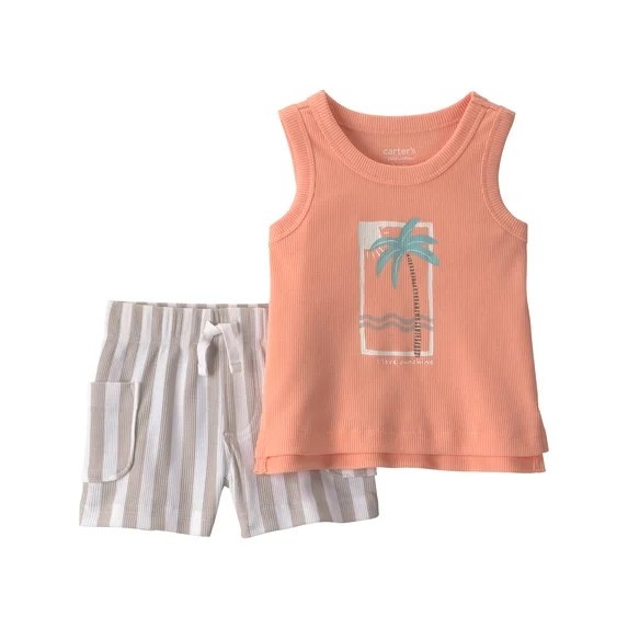 Carter's Child of Mine Baby Boy Outfit Set, 2-Piece, Sizes 0/3-24 Months | Walmart (US)