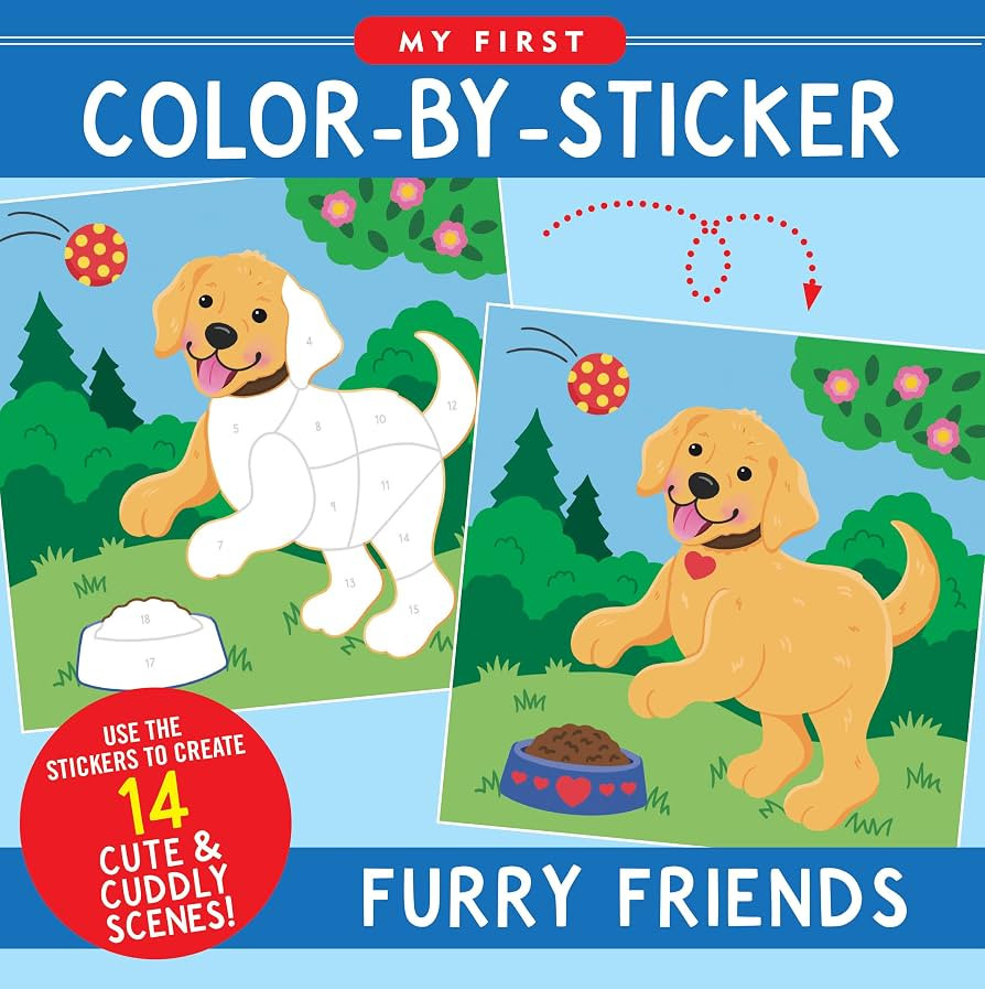 My First Color-by-Sticker - Furry Friends | Amazon (US)