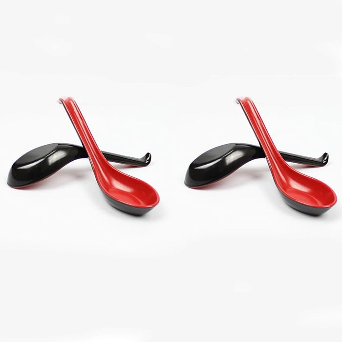 JapanBargain, Set of 4 Soup Spoons Asian Japanese Chinese Wonton Soba Rice Pho Ramen Noodle Soup ... | Amazon (US)