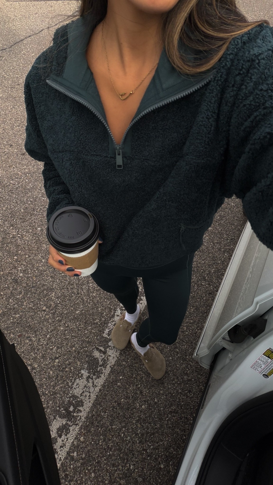 Love this dark ivy color for fall and this quarter zip Sherpa is perfect for cool morning walks!

#LTKootd #LTKgrwm #LTKmomlife