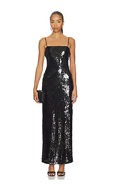 SNDYS Tori Sequin Maxi Dress in Black from Revolve.com | Revolve Clothing (Global)