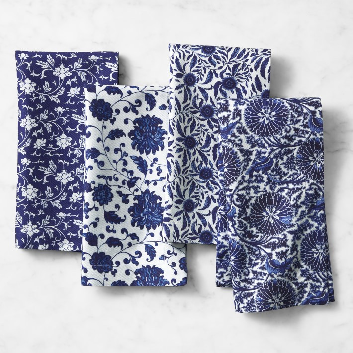Marlo Thomas Blue Dinner Napkins, Set of 4 | Williams-Sonoma