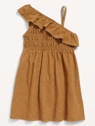 Ruffled Jersey-Knit One-Shoulder Dress for Toddler Girls | Old Navy (US)
