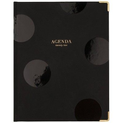 2022 Planner Large Casebound W/M Black with UV Dot - Sugar Paper Essentials | Target