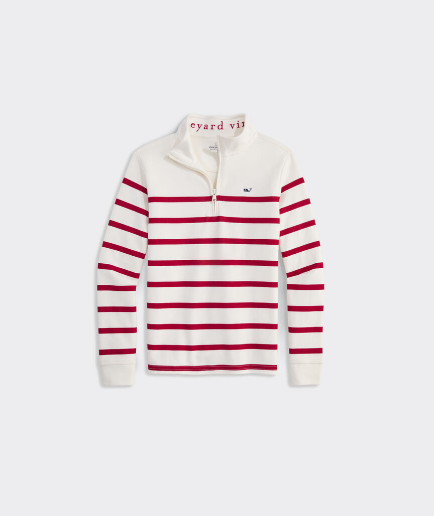 Boys' Breton Stripe Saltwater Quarter-Zip | vineyard vines