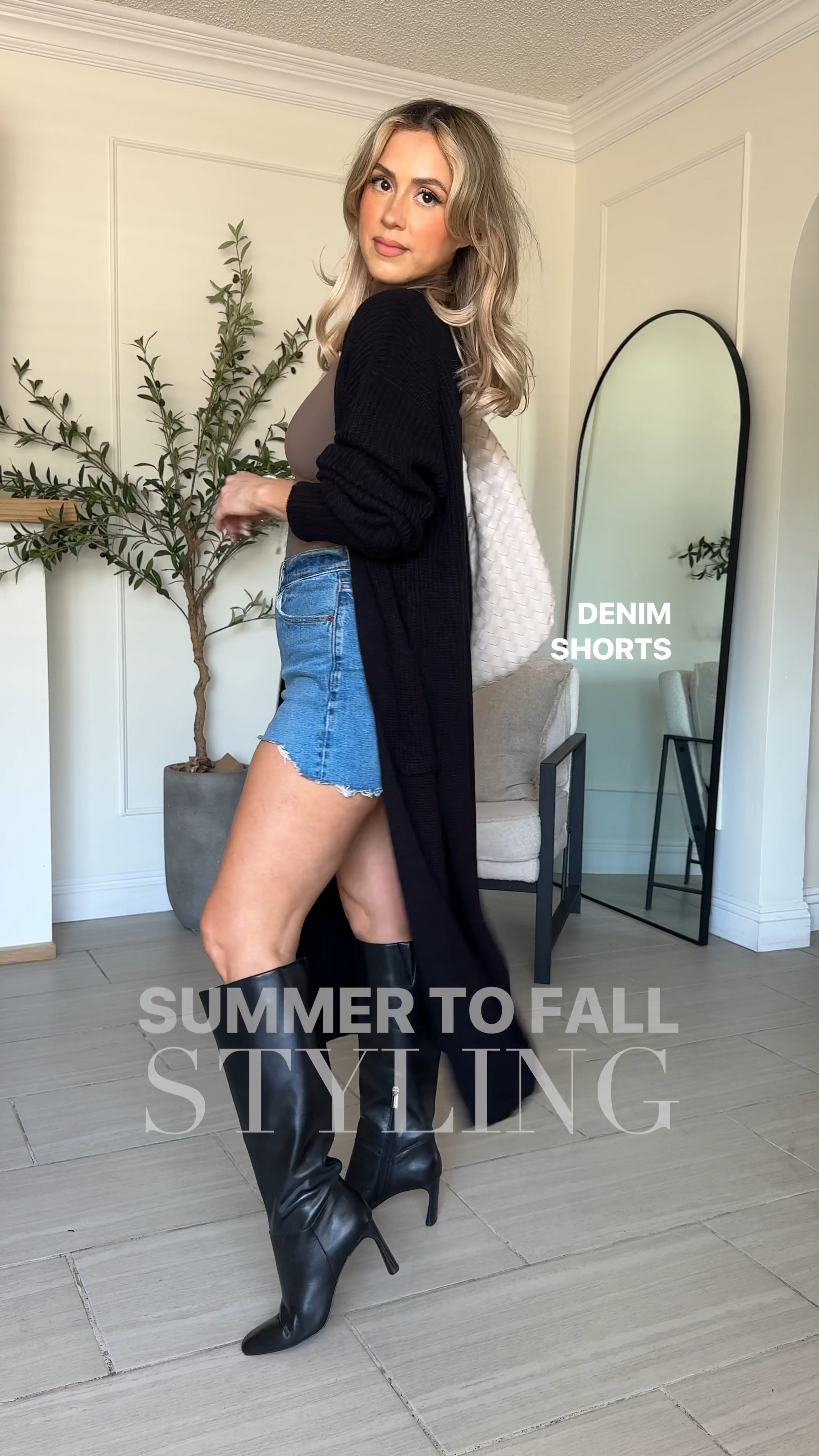 Summer to Fall styling 😄

✔️Look 1: 27 in shorts | small in bodysuit + cardigan 
✔️Look 2: size small in tank, skort and cardigan from Target 
✔️Look 3: size XS in denim vest + maxi skirt 
✔️Look 4: small in wide leg pants, bodysuit + denim trench 
✔️ Look 5: size XS in top | size 28 in jeans from Levi's (size up if you're in between sizes). These jeans are 100% cotton denim so they don't have much stretch.
✔️‼️ if you need more stretch, I linked nearly identical ones from target that have amazing stretch and are so so cute! 

#LTKFindsUnder50 #LTKStyleTip #LTKU