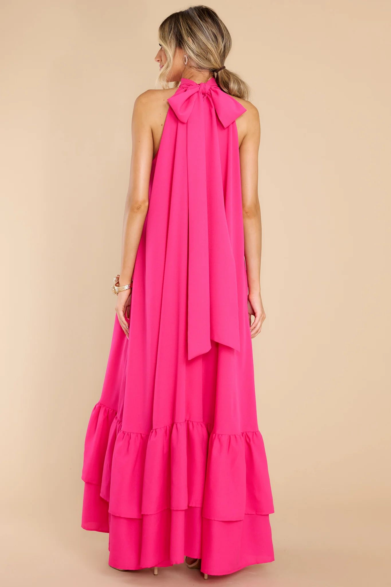 She Is Magic Hot Pink Maxi Dress | Red Dress 