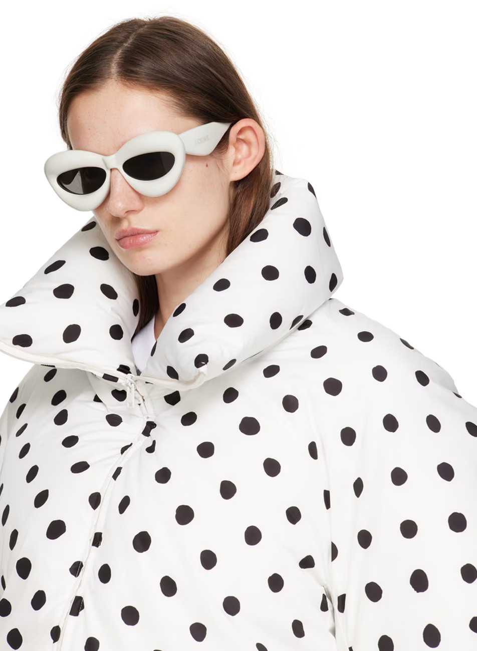 Gray Inflated Cateye Sunglasses | SSENSE