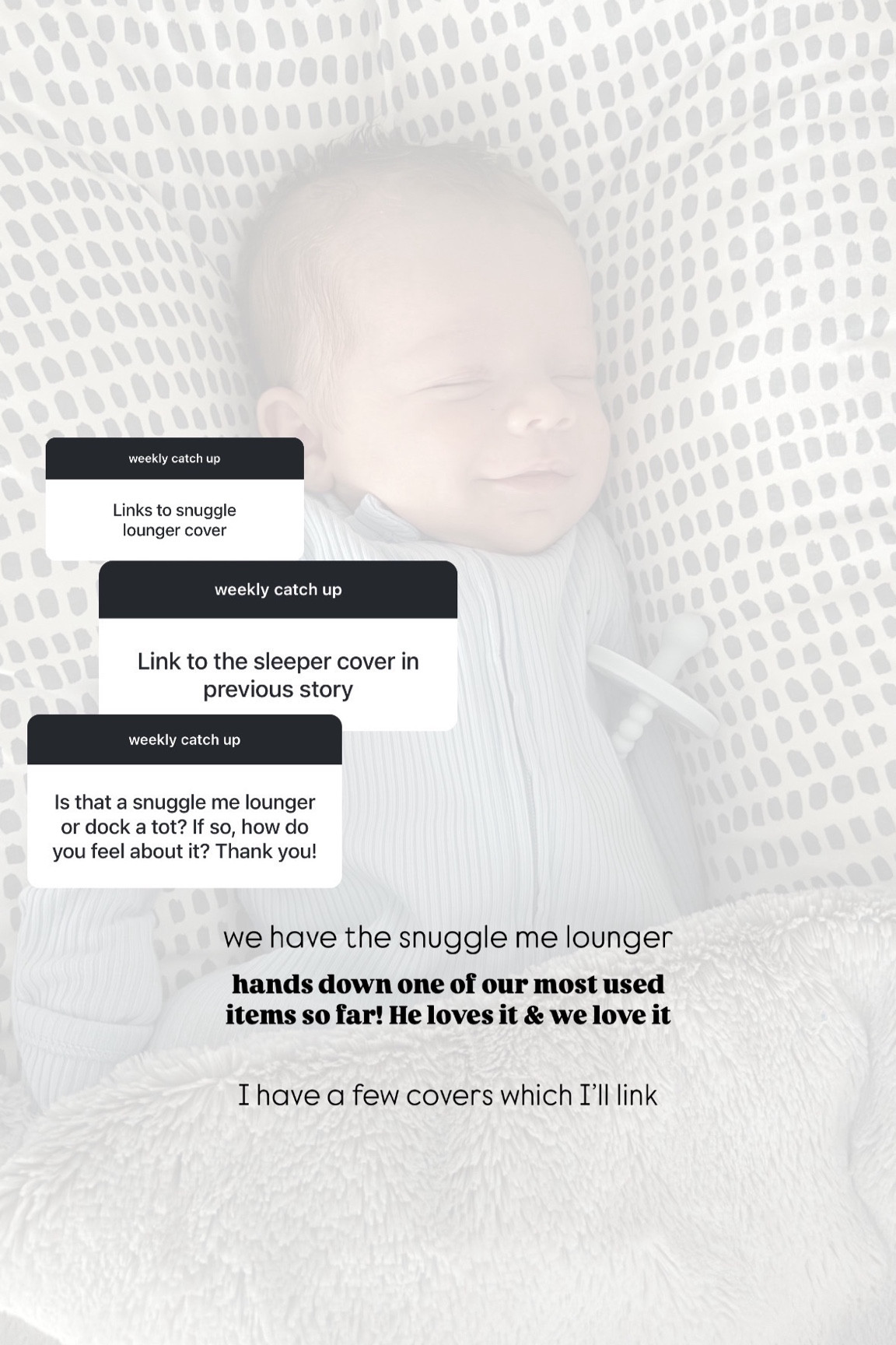 sharing the variety of covers we have for the snuggle me lounger as well as our changing areas! Definitely recommend having a few on hand for each 

#LTKBaby #LTKFamily #LTKFindsUnder50