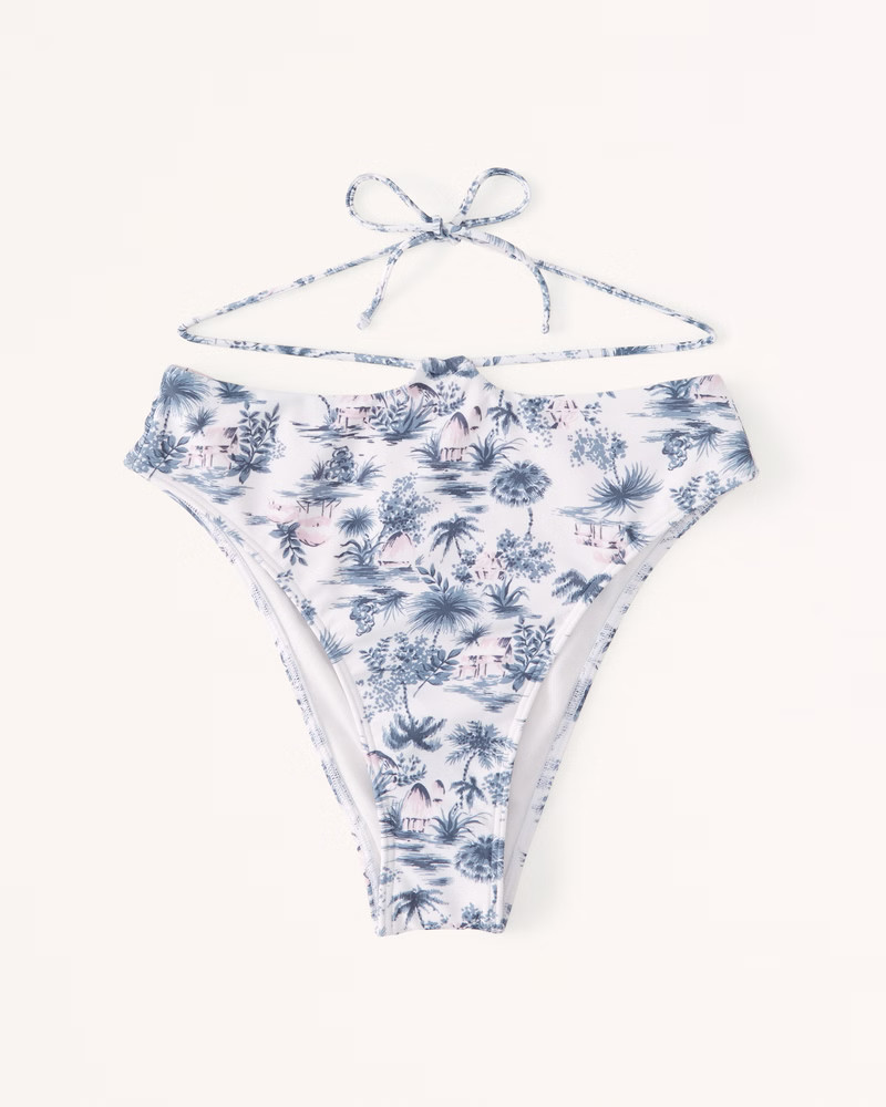 Recycled Tie-Back High-Waist Cheeky Bottoms | Abercrombie & Fitch (US)