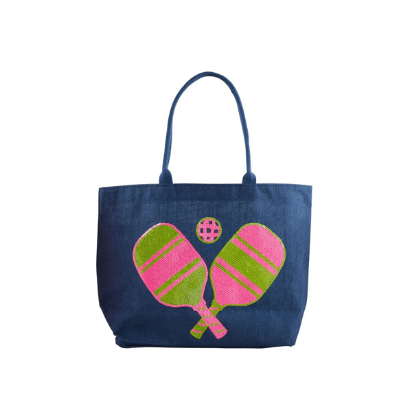 Pickleball Sparkle Tote Bag | Mud Pie