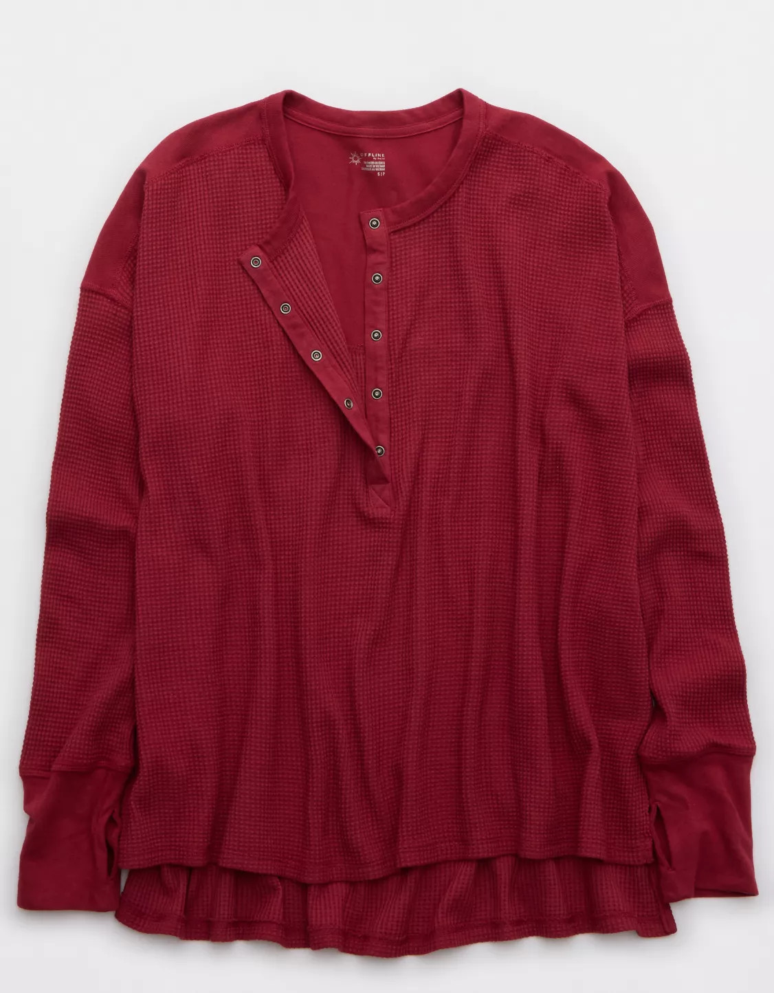 OFFLINE By Aerie Wow! Waffle Henley T-Shirt | Aerie