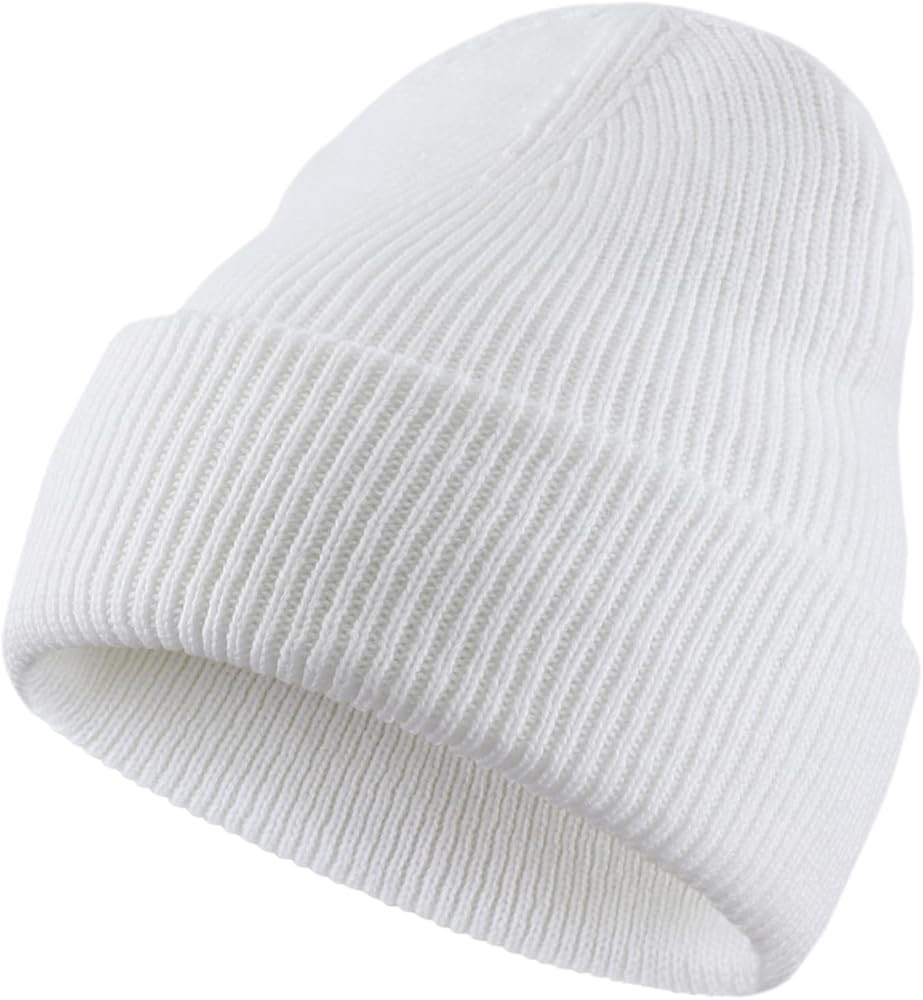 Home Prefer Mens Winter Hats Thick Knit Cuff Beanie Cap Warm Stocking Beanie Hat for Men Women Hu... | Amazon (US)