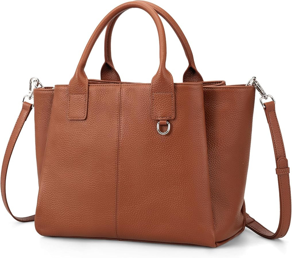 befen Genuine Leather Satchel Tote Bag for Women Designer Cross Body Shoulder Handbags Top-handle... | Amazon (US)