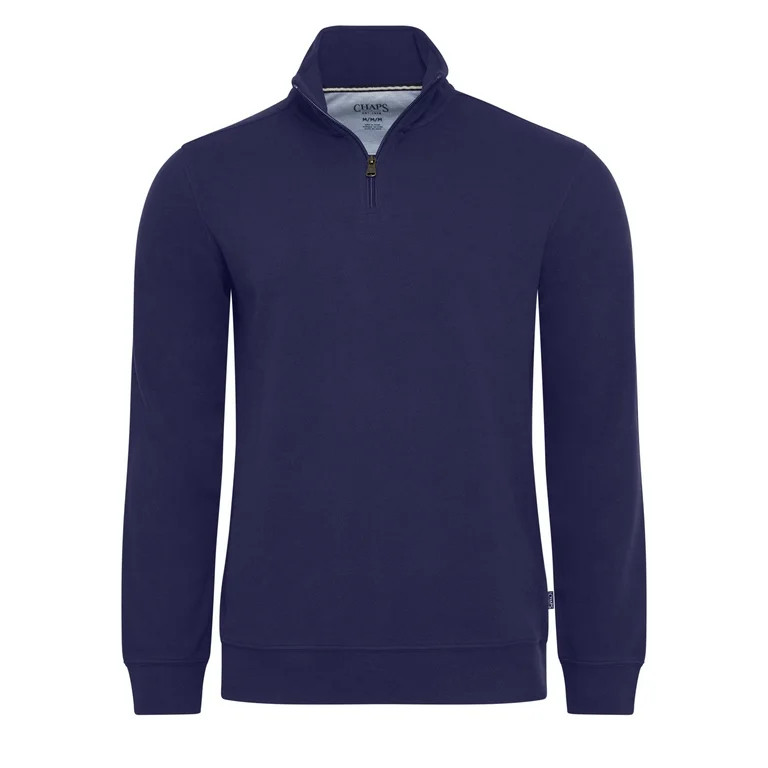 Chaps Men's & Big Men's Brushed Twill Quarter Zip, Sizes S-2XL | Walmart (US)