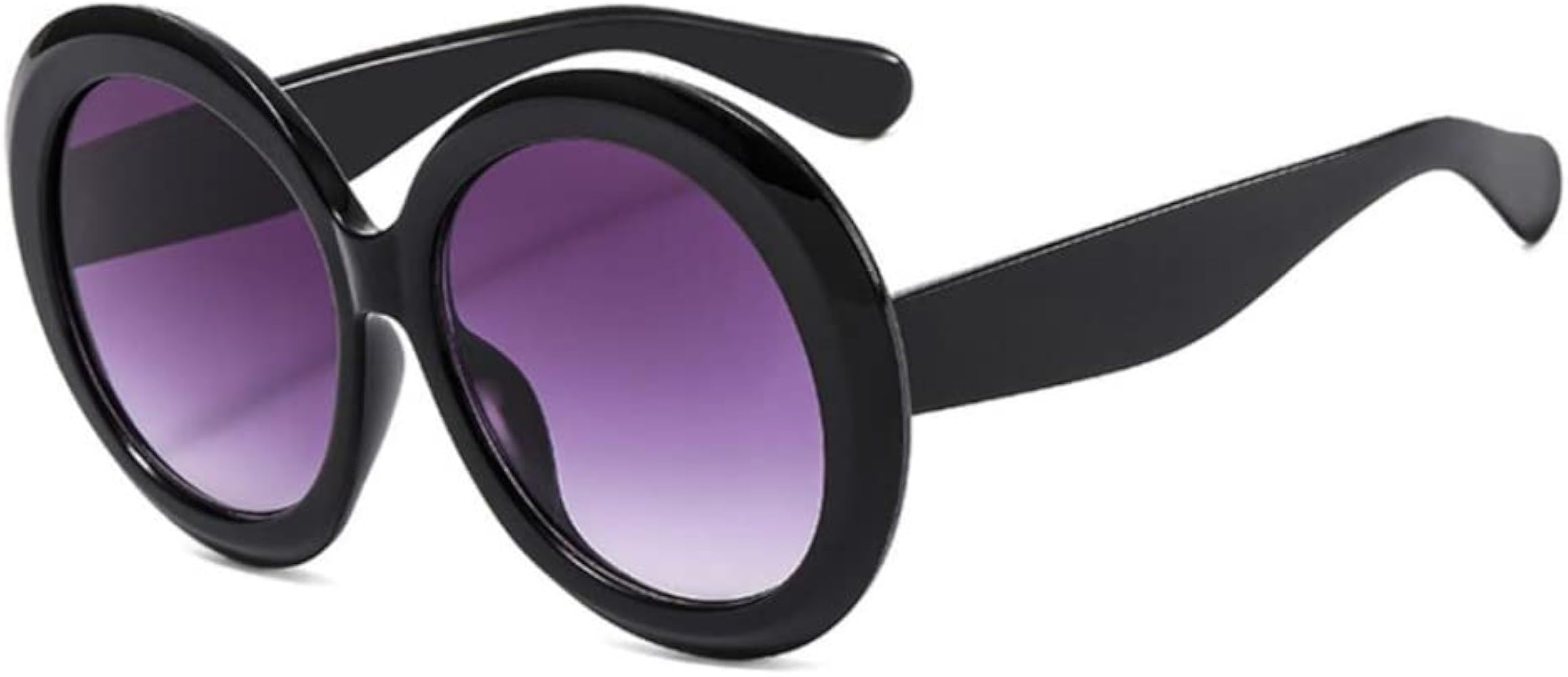 Oversized Round Sunglasses Women Men Big Frame Sun Glasses Goggles Large Black Shades Riding Eyeg... | Amazon (US)