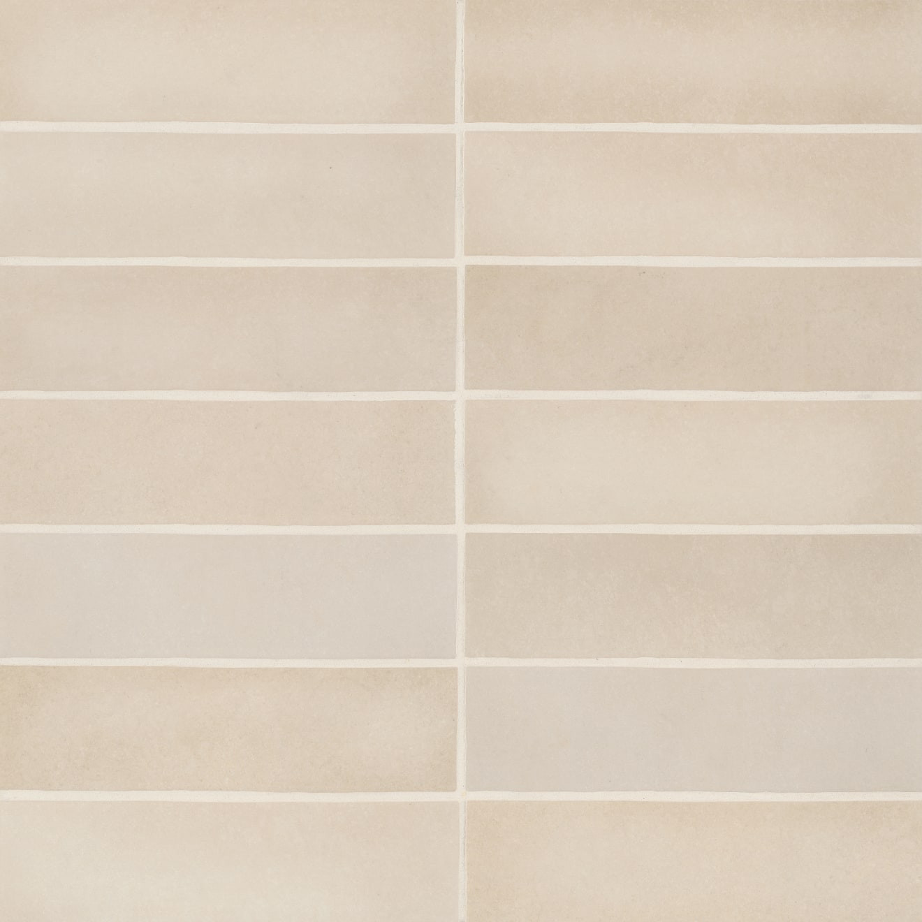 Makoto 2.5" x 10" Matte Ceramic Wall Tile in Tatami Beige | Bedrosians Tile & Stone