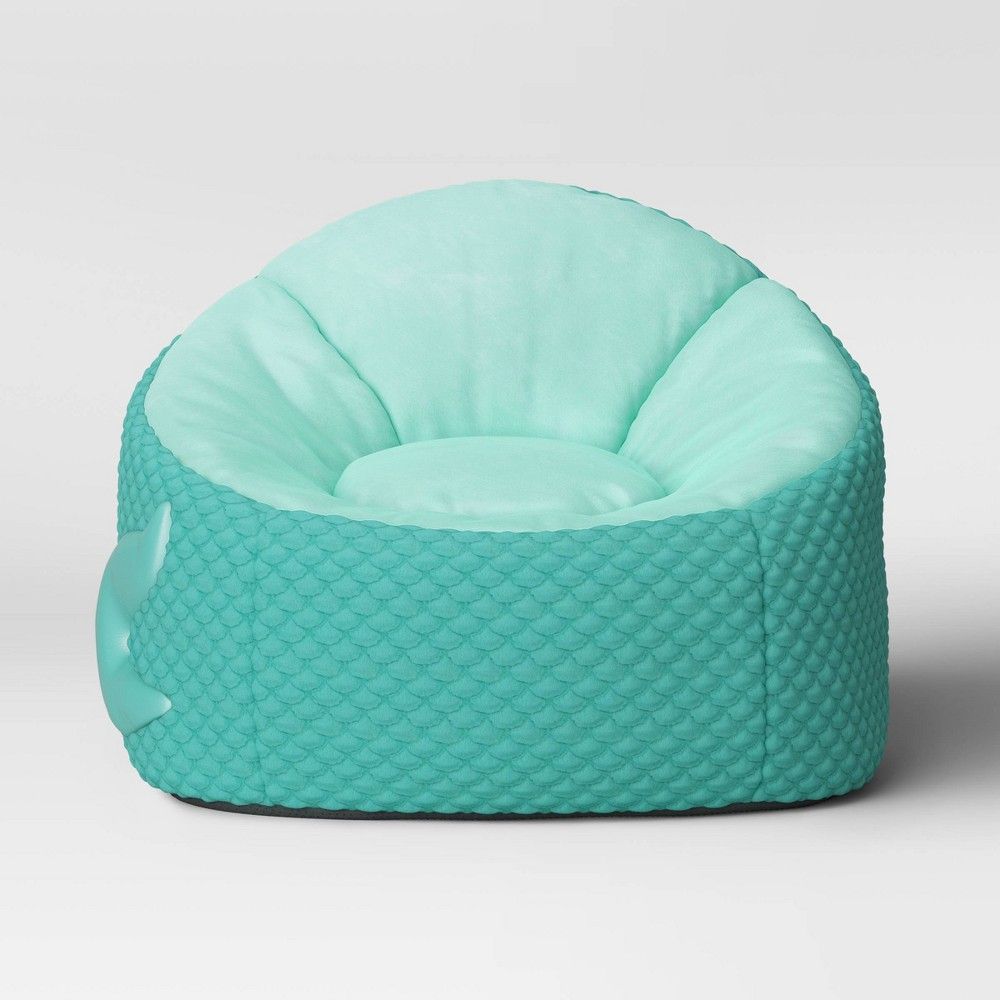 Kids' Character Bean Bag Chair Mermaid Aqua - Pillowfort | Target