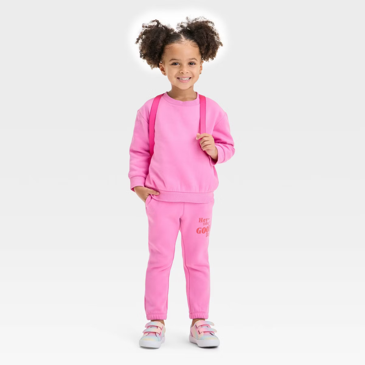 Toddler Girls' Fleece Jogger Pants - Cat & Jack™ Pink | Target