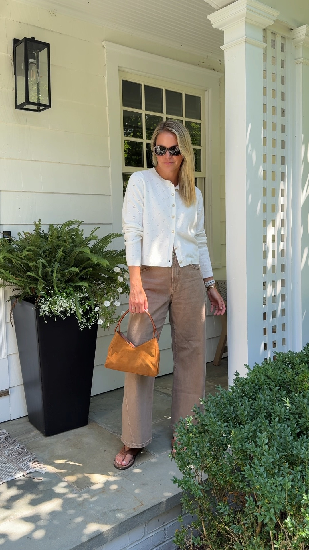 Easy look for transitioning into fall. The details on this sweater are so good I also bought the grey. Use code kendall20 for 20% off until 8/18
•small cardigan, tts 
•26R jeans, tts, I’m 5’5 (code STYLEDSNAPSHOTS) 
•sandals tts 

fall outfit, fall jeans

#LTKSaleAlert