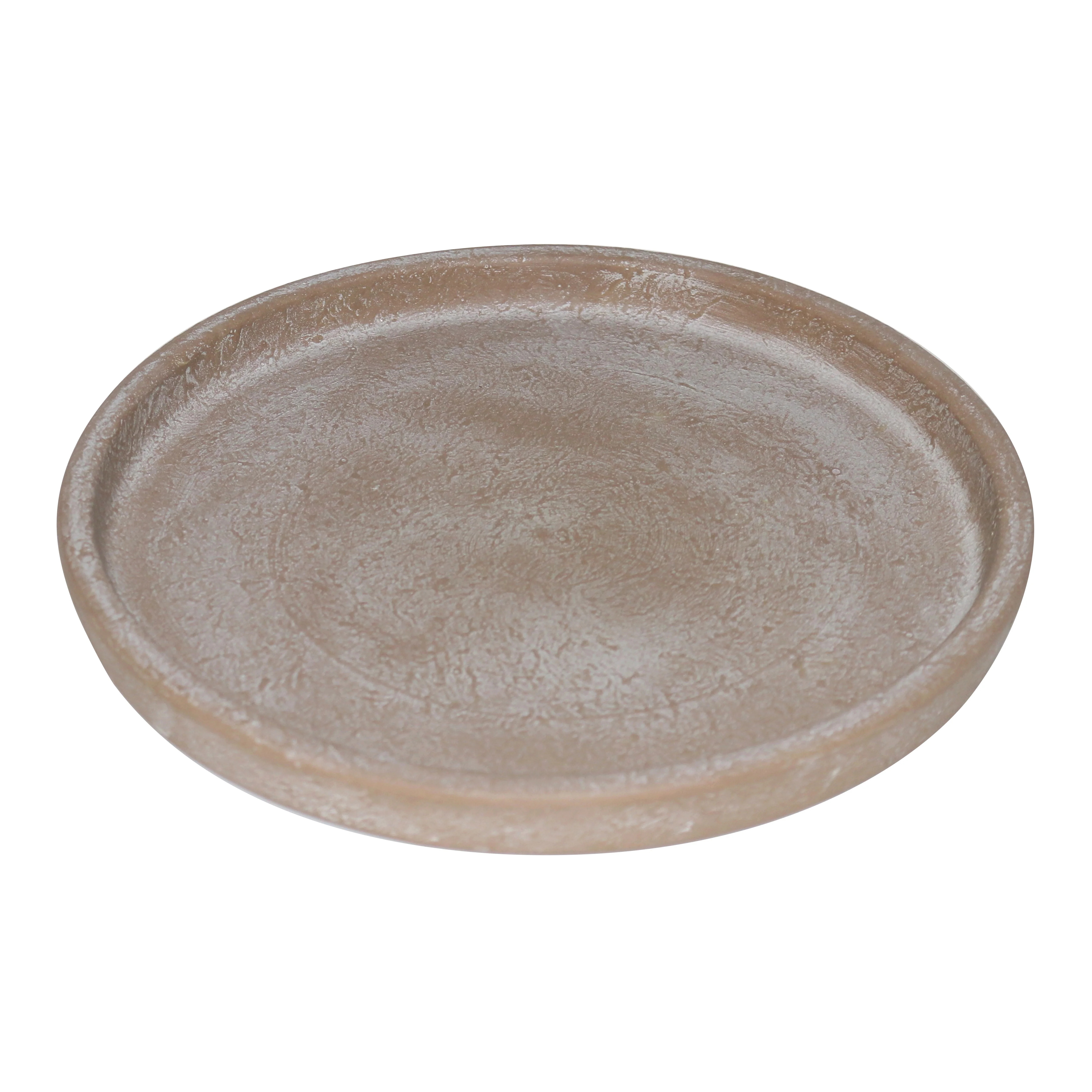 Better Homes & Gardens 8 in. Hand-painted Brown Earthenware Saucer | Walmart (US)