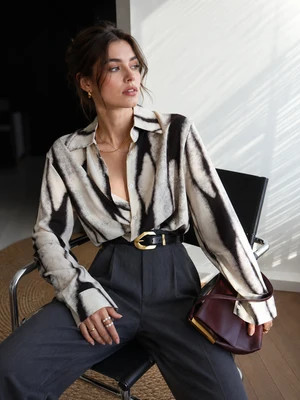 Tie Dye Oversized Button Down Shirt | Commense