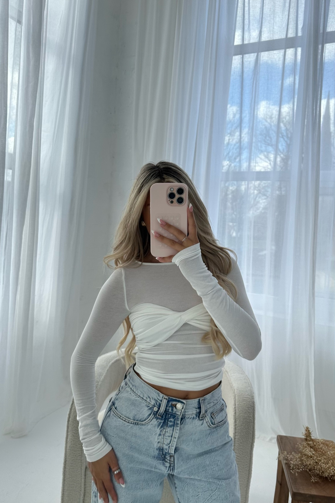 cute jeans and a top shop