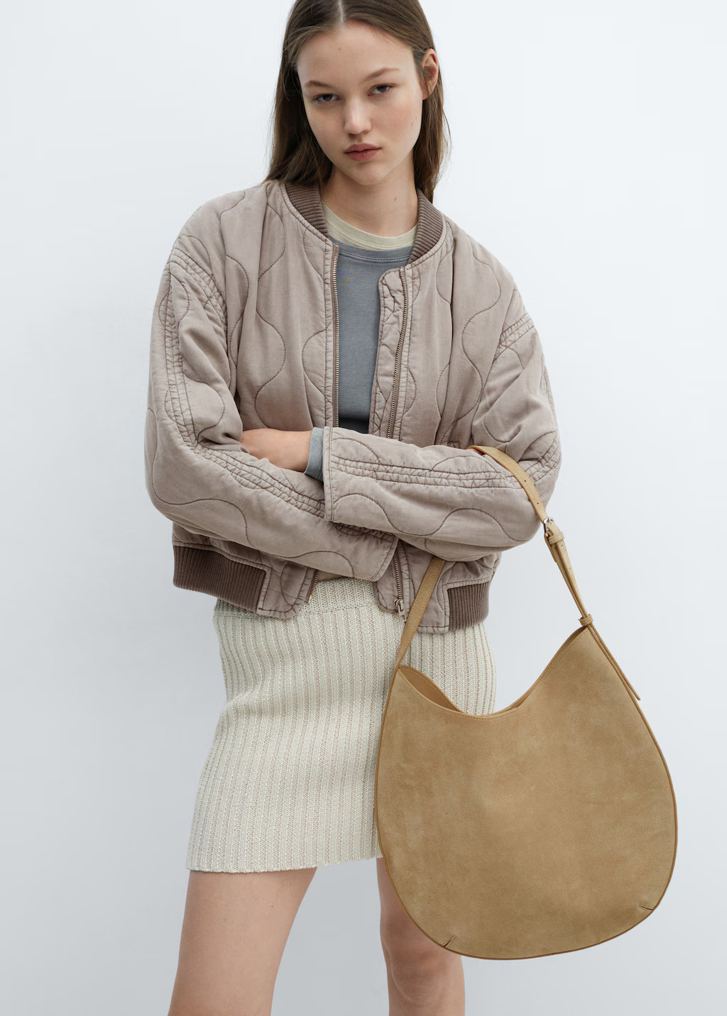 Leather shoulder bag | MANGO (US)