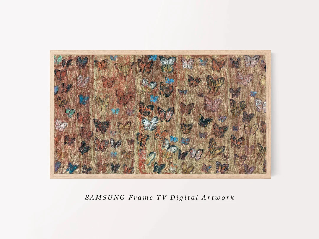 Butterfly Painting | 20th Century Art for Samsung Frame TV (digital Download) - Etsy | Etsy (US)