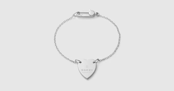Trademark bracelet with heart pendant | Gucci (US)