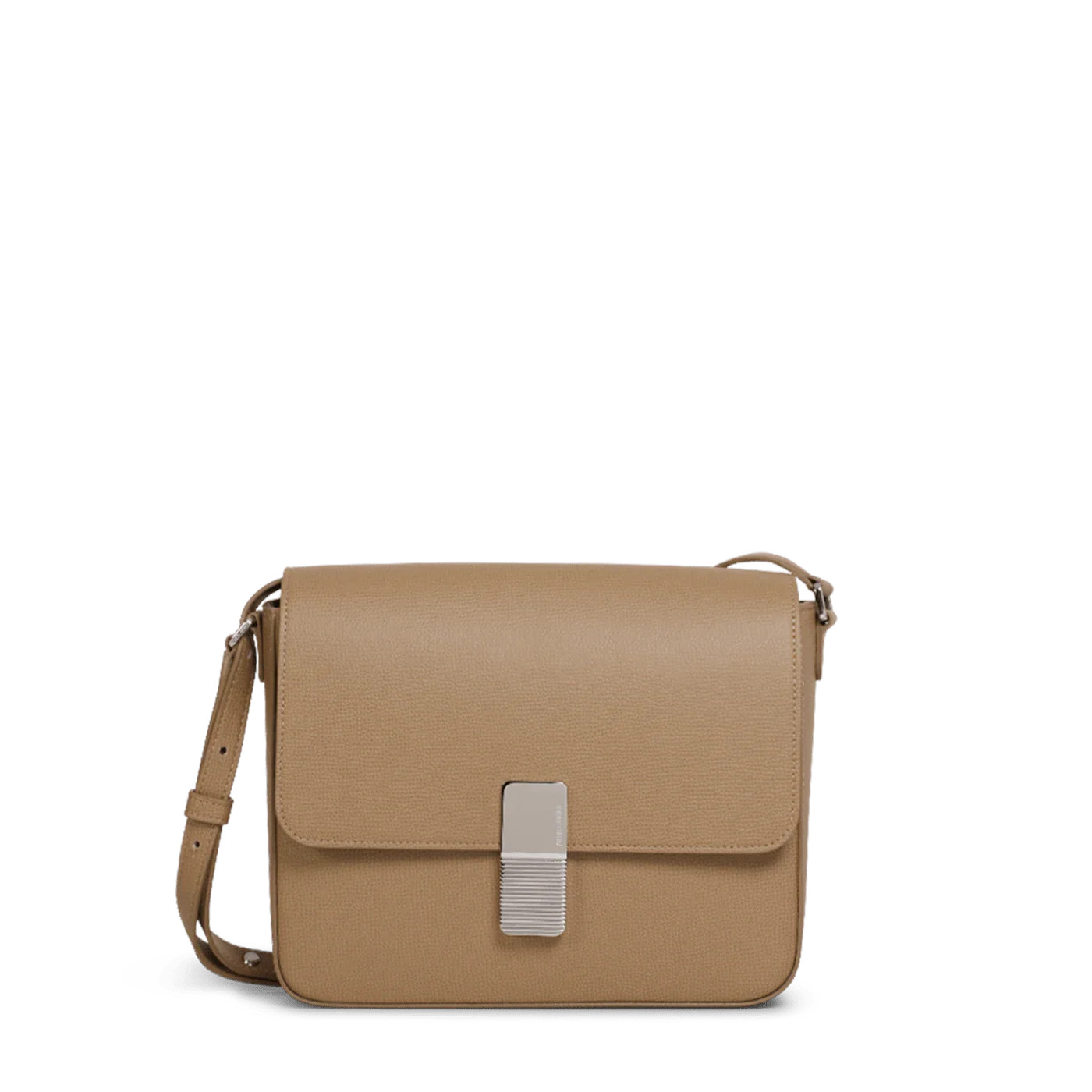 Monceau Silver Edition - Cappuccino Pebble Leather | ATELIERS AUGUSTE