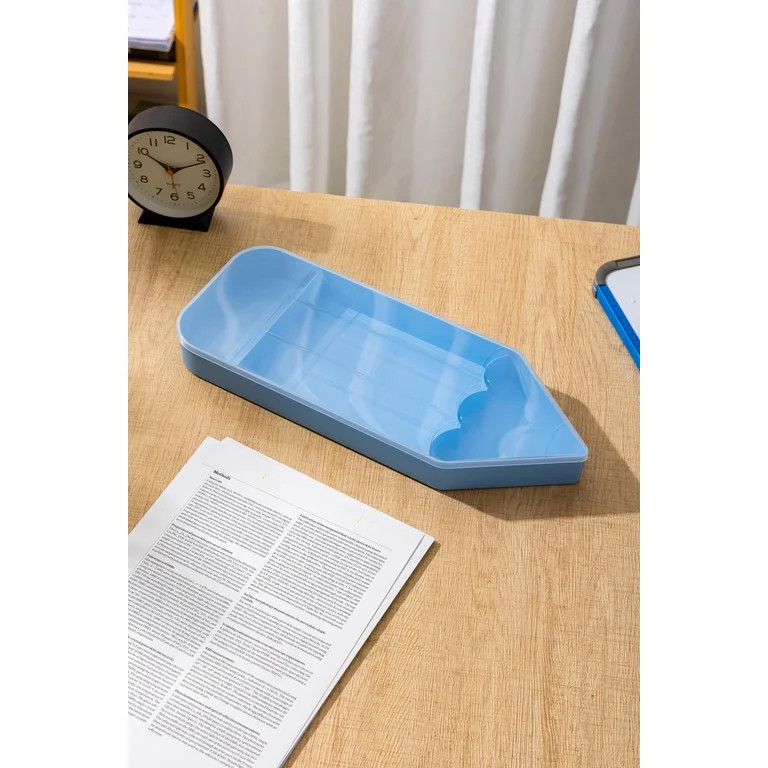 Pen+Gear Pencil-Shaped Storage Container, Blue, 15.5" x 6" | Walmart (US)